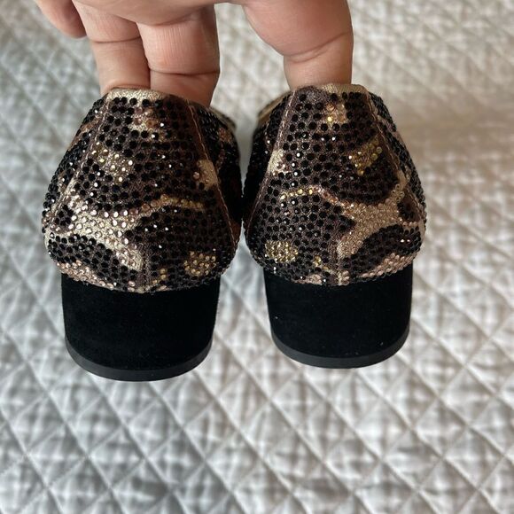Alex Marie new without beaded animal print loafers,‎ brown tan, size 6 - Picture 10 of 14